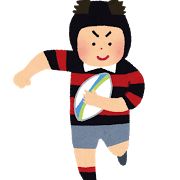ラグビー男性